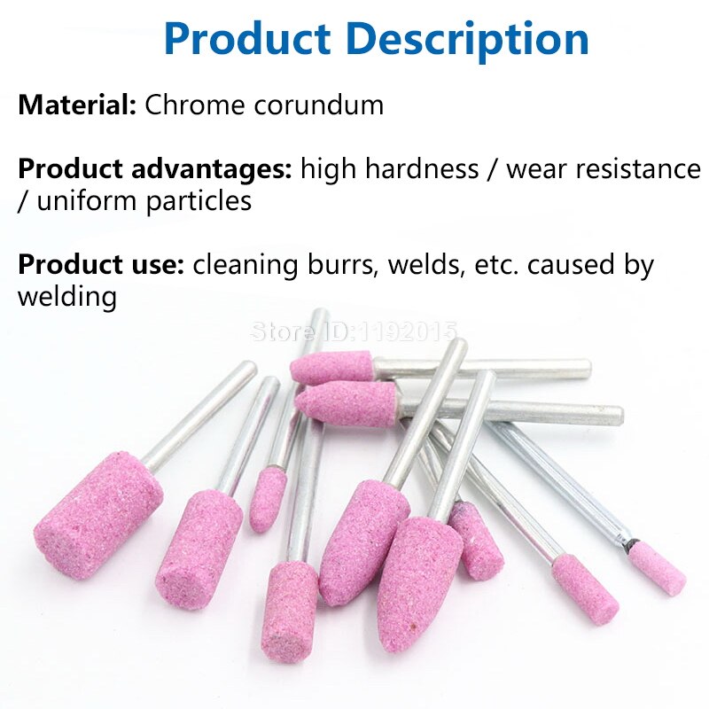 1Pc 3mm Shank Cylindrical Fibre Grinding Head Fiber Wheel Abrasive Tip Nylon Wheelhead High-speed Power Buffing Polishing Stone