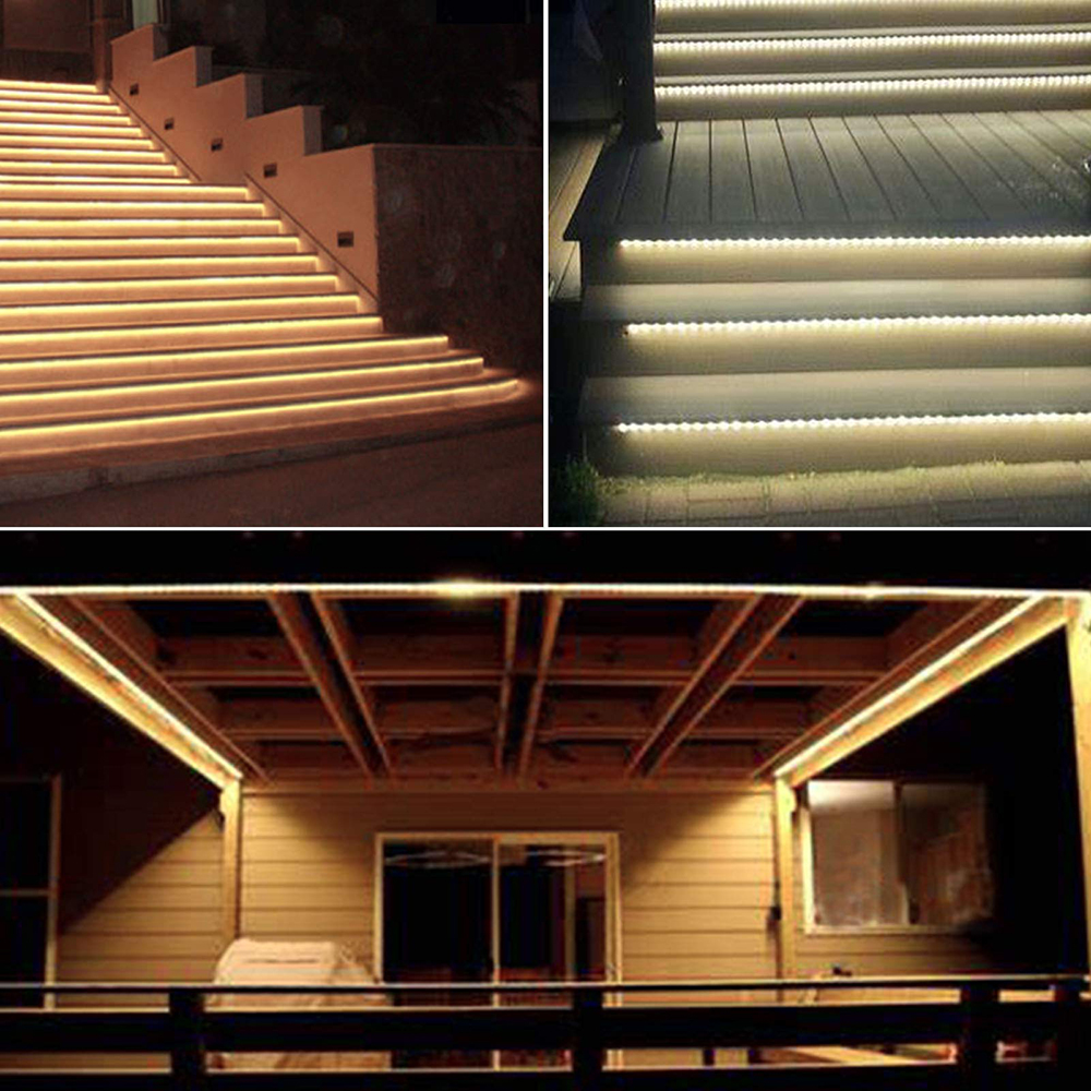 LED-lichtstrip Solar Outdoor waterdichte lichtstrip 5M wit/warm lichtstrip geschikt voor kerst binnenplaats decoratie licht