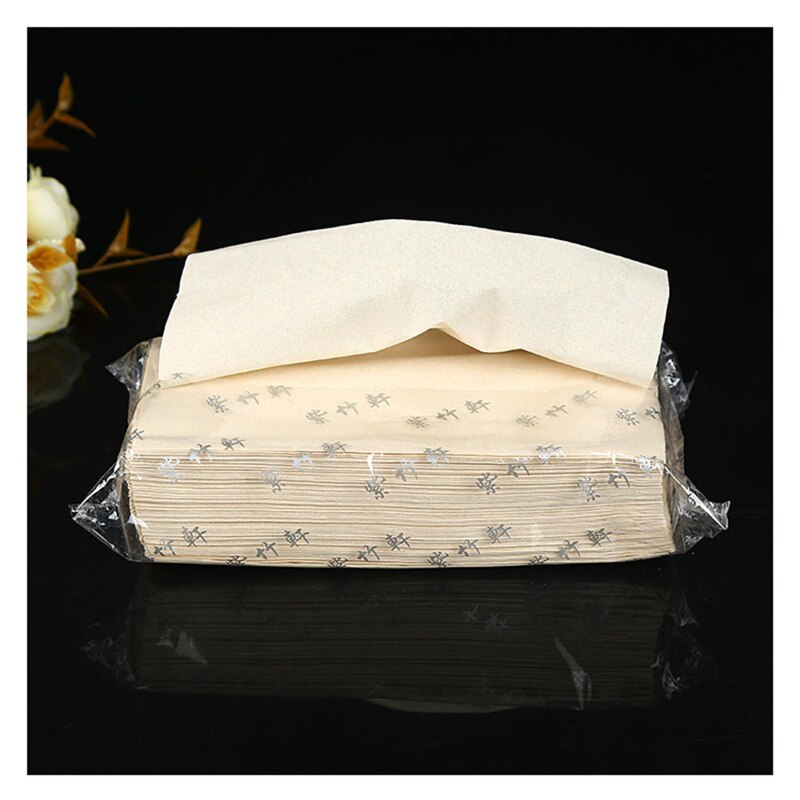 Beige Toilet Paper 2 layers Natural Bamboo Pulp Disposable Dry Wipes Tissue For Home Hotel Kitchen Bathroom Travel Tissues
