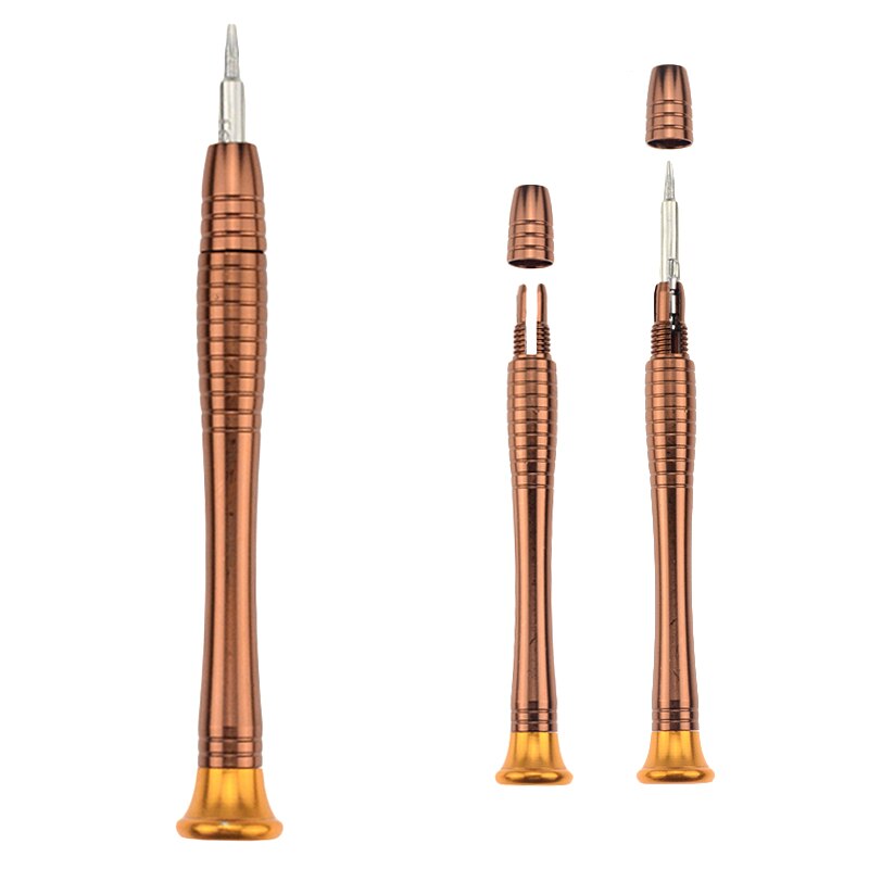 Draagbare schroevendraaierset, 6-in-1 multibitset, sterke magnetische 4 soorten kleine schroevendraaierbits, combo-schroevendraaier voor het werk