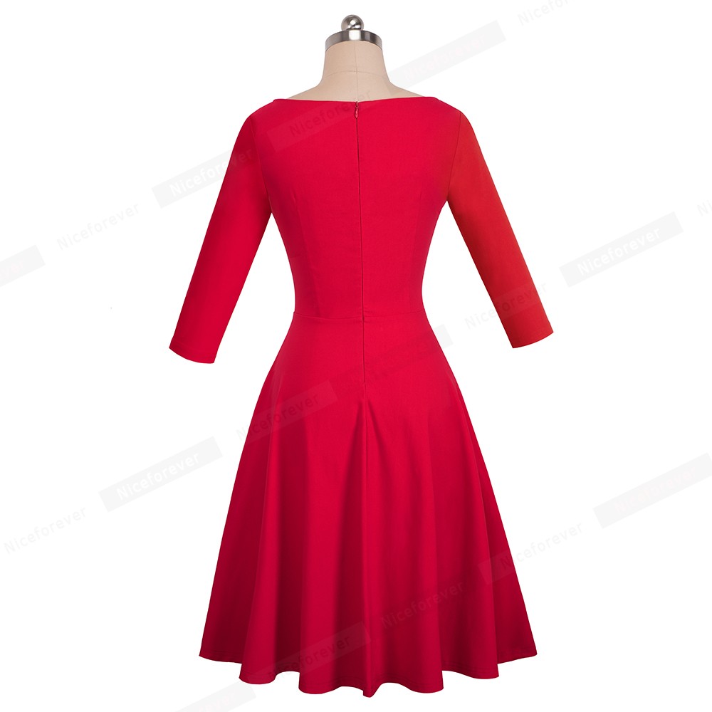 Midi-tuniekjurk, bubbelkwaliteit, V-hals, 3/4-mouwen, marine | Happy Size