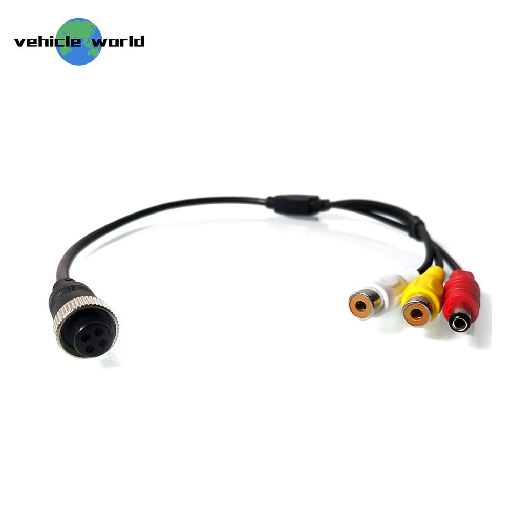 4 Pin Female to RCA AV Adapter Wire Reversing camera cable
