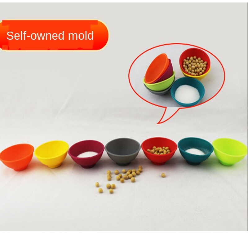 Silicone Mini Bowl Silicone Bowl Baby Solid Food Bowl Kitchen Seasoning Bowl Mask Dishes Children's Products