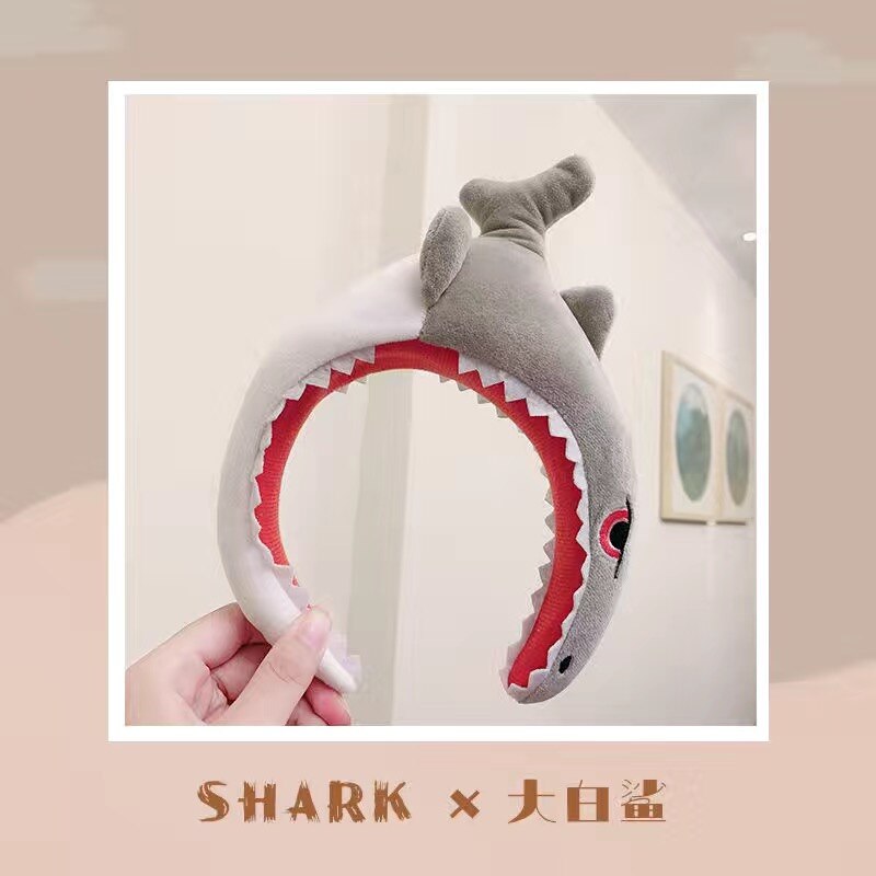 Funny hair band wash face headband makeup selfie hair accessories artifact girl headdress: Light Yellow