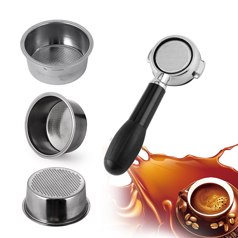 51mm Stainless Steel Coffee Filter Refillable Non Pressurized For Breville Delonghi Krups Coffee Capsule Coffeeware Filter Cup