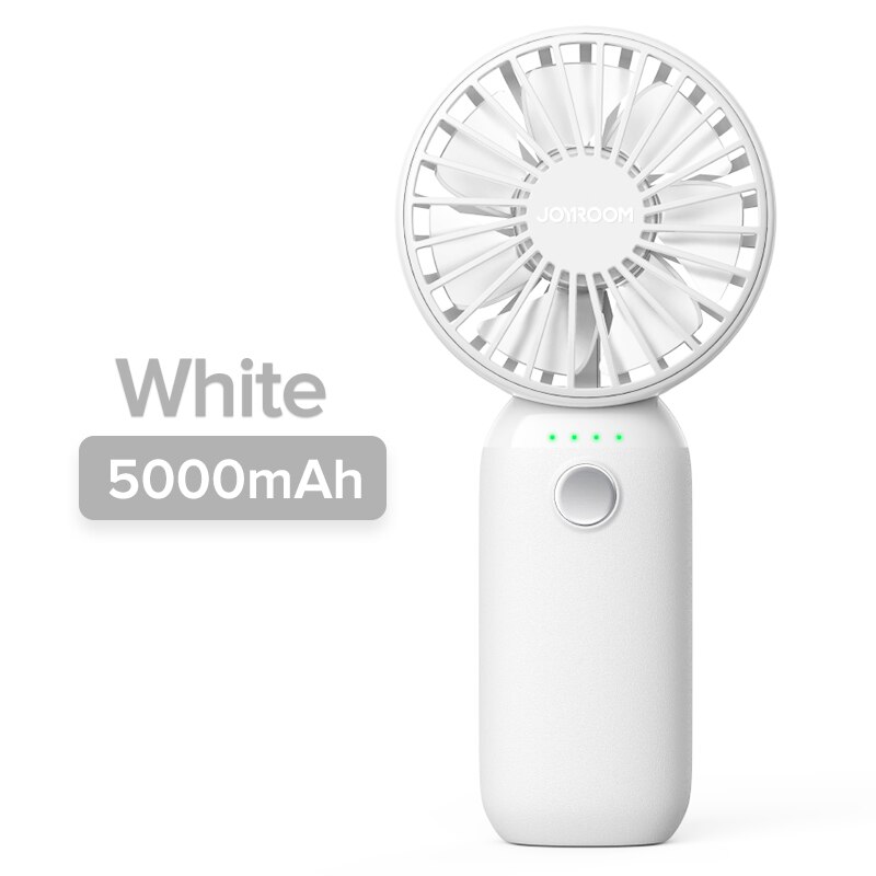 Mini Fan USB Aufladbare Clip Desktop/Tabelle Fan Portable Klemme Flüstern Leise Lüfter für Desktop Usb Fan Ventilador Kühler 10000mAh: White 5000mAh