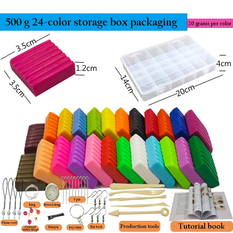 50 Colors Polymer Clay Light Soft Clay DIY Soft Molding Craft Oven Baking Clay Blocks Birthday for Kids Adult Safe Colorful: 2-4-16