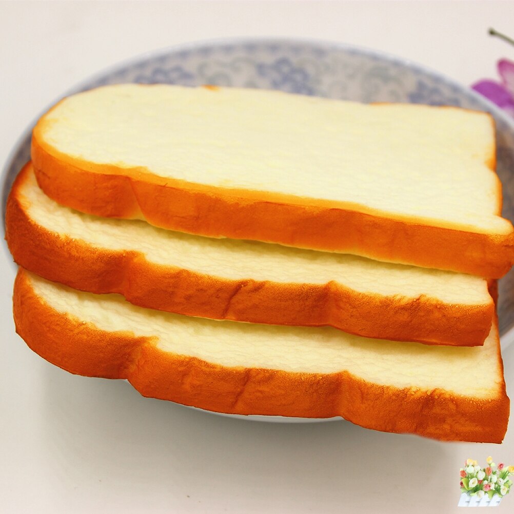 Funning Hand Pillow Mobile Phone Strap Soft Bread Scented Home Kitchen Decor 1PCS Jumbo Squishy Sliced Toast Toy