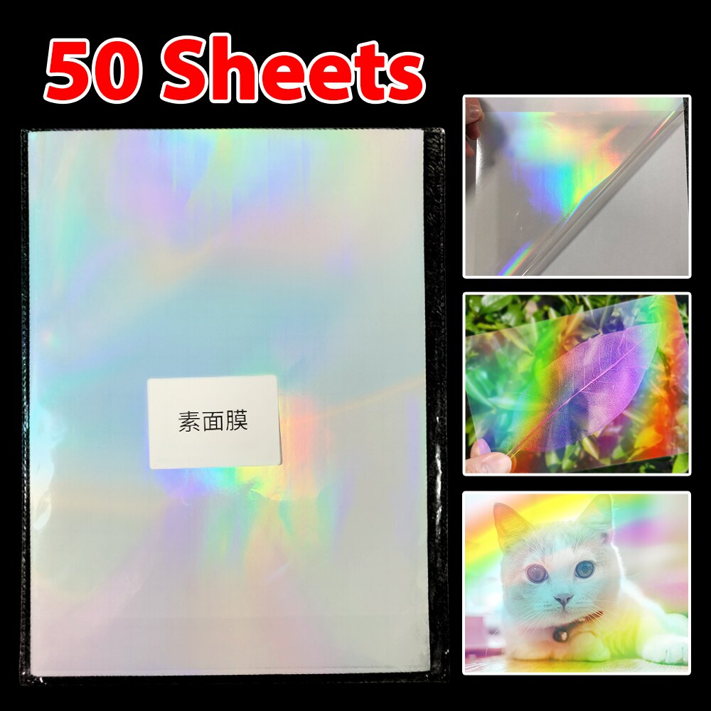 50 Sheets Cold Laminating Film A4 Adhesive Matte Film Black Star Heart Plastic Stamping On Photo Laminating Film to DIY Card: 50Sheets Plain mask