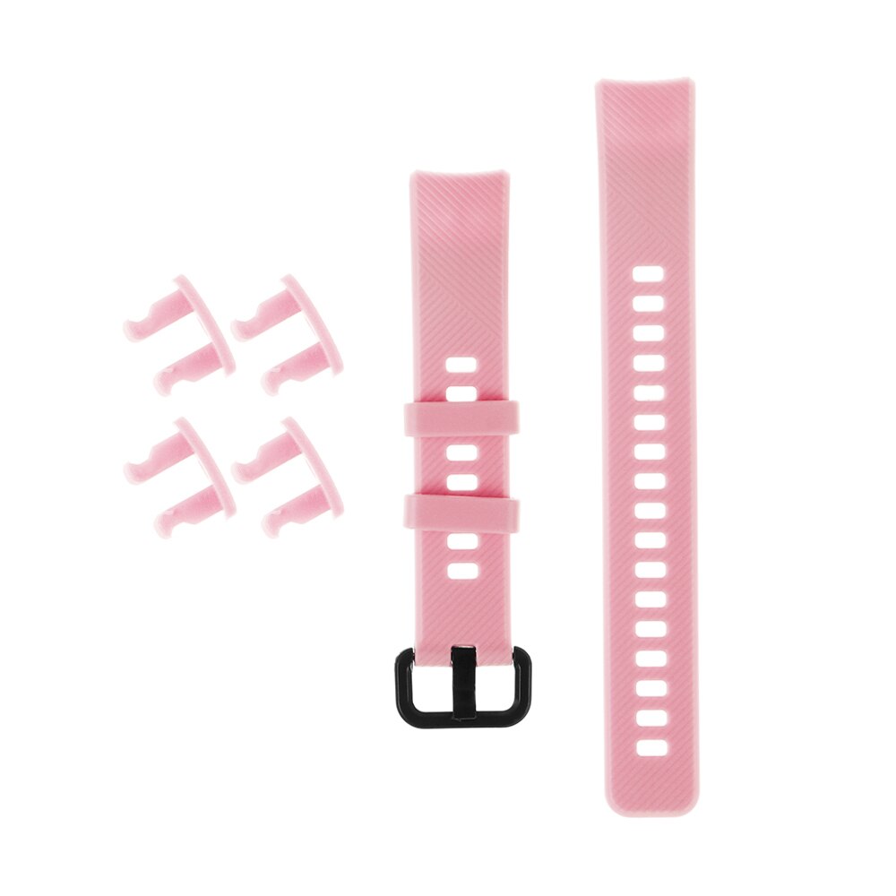 Bracelet intelligent en Silicone pour Huawei Honor Band 5 4 Bracelet souple de remplacement classique chaude de: pink