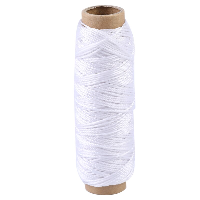 Fenrry 30m/Rolle Hohe Festigkeit Polyester Leder Hand Genäht Gewinde Beutel Gewinde Helle Seide Faden Schuh Gewinde DIY leder Werkzeug: bleichen