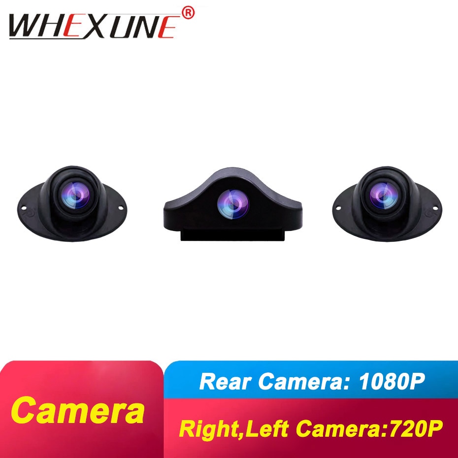 Whexune 1080P Achteruitrijcamera Met 6 Meter Power Kabel, 720P Waterdichte Rechts, links Camera Voor Whexune TZ107 En TZ076