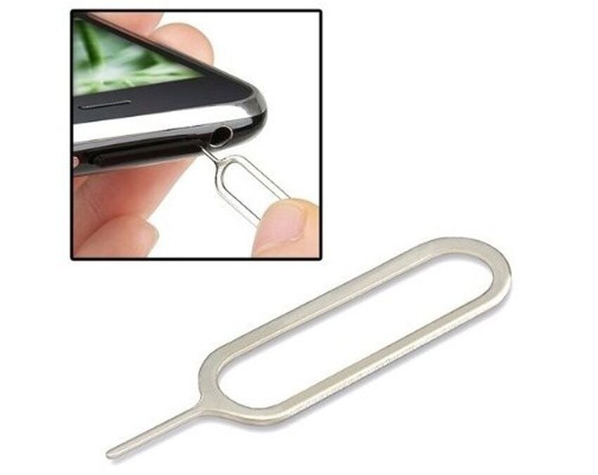 Universal Metal Sim Card Eject Pin Key Tool Naald Simkaart Eject Pin voor iphone Xiaomi Samsung 1000 pcs