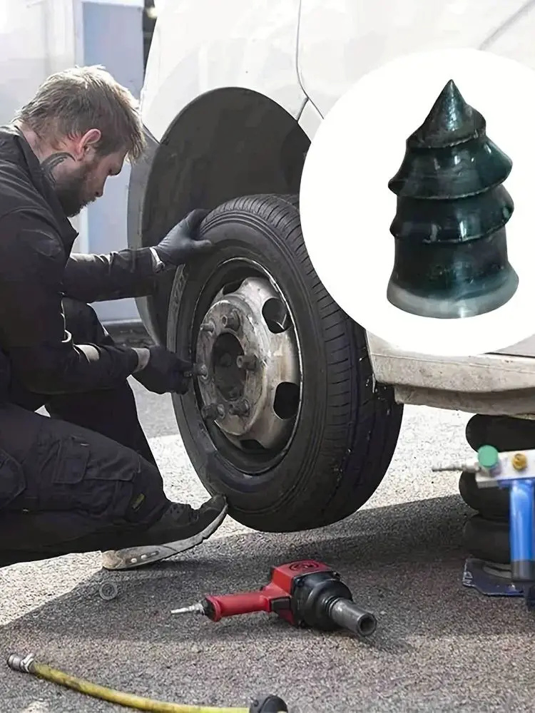 Juego de clavos de goma para reparación de neumáticos de coche, clavos universales para reparación de neumáticos de motocicleta y camión, herramienta de reparación de pinchazos de neumáticos de bicicleta, 10/100 unidades