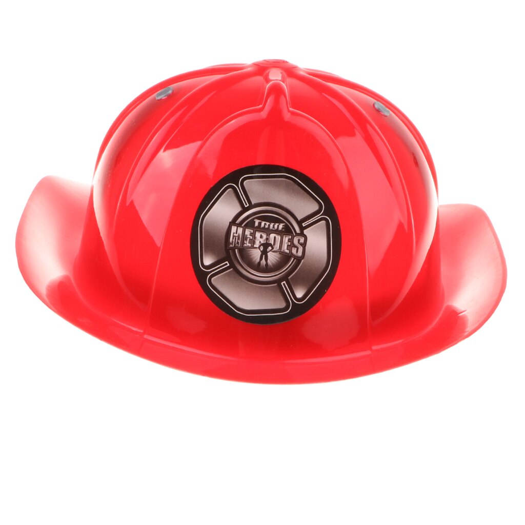 Firefighter Helmet Hat Kid Fireman Role Pretend Play Fancy Dress Educational