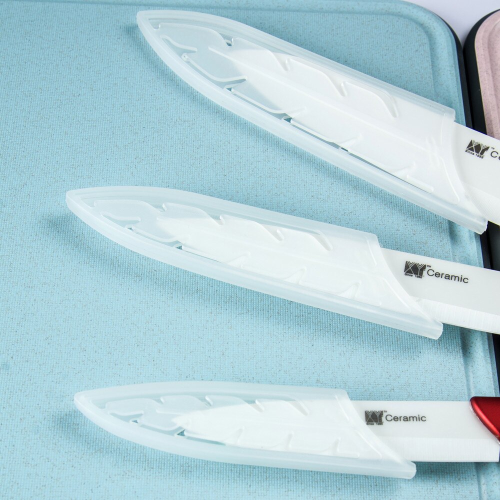 Damask Kitchen Knife Covers Set 4pcs Plastic Knife Blade Protector Case Clear Knife Cover for 3 4 5 6 inch Paring Utility Knives