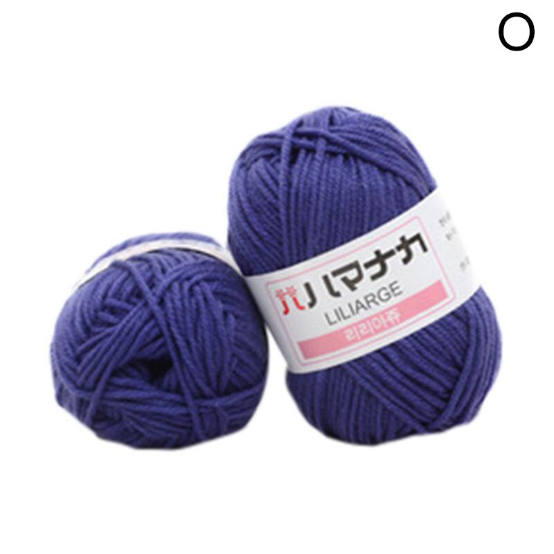 Super Soft Milk Sweet Soft Cotton Baby Knitting Wool Yarn Milk Cotton Thick Yarn for Knitting Scarf Hand Knitting Crochet Yarn: O