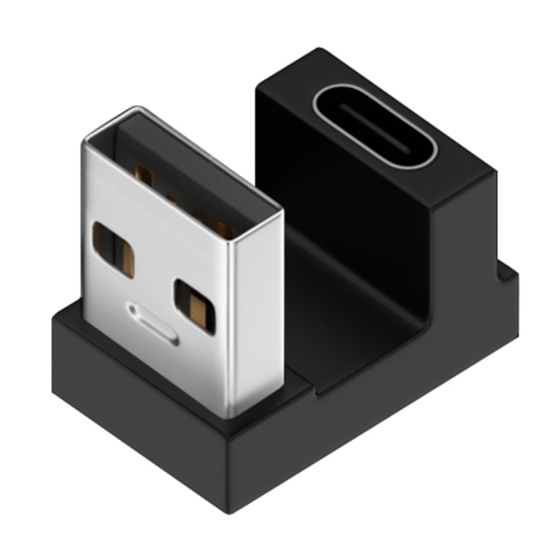 Usb 3.0 Mannelijk Naar Type C Vrouwelijke Adapterverlenging 90 Graden Haakse Extender