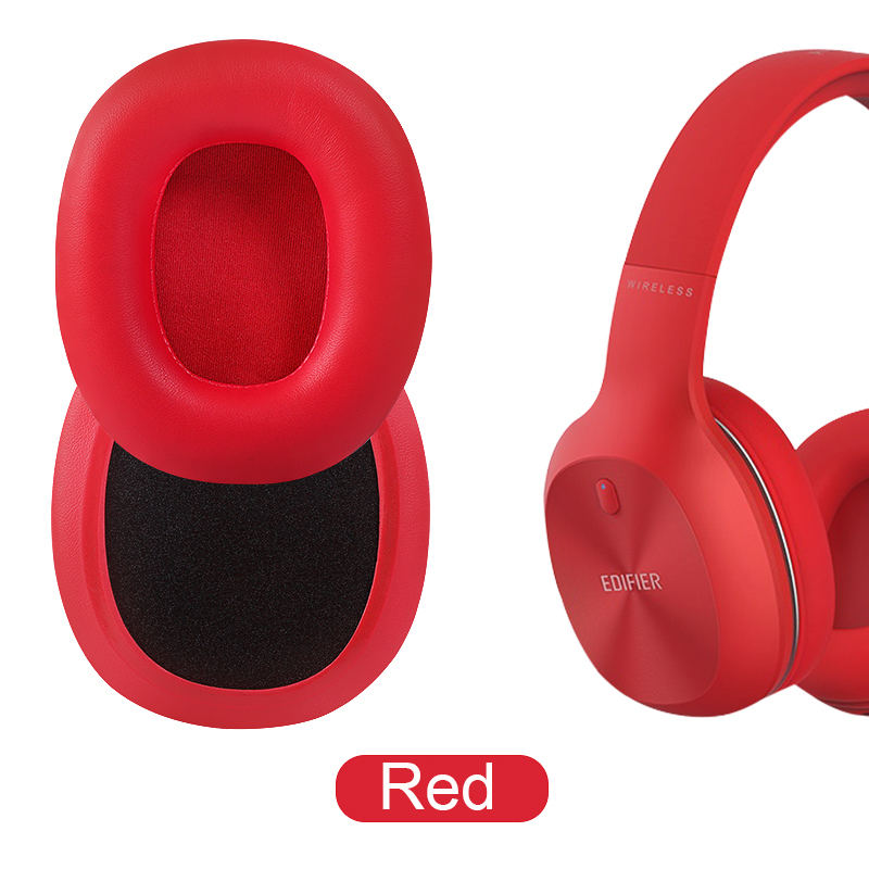 Replacement Ear Pads Earpads Foam Cushions Cover Cases for Edifie W800BT W808BT K800 K830 K815P K841P G1 G20 Headphone Headset: Red