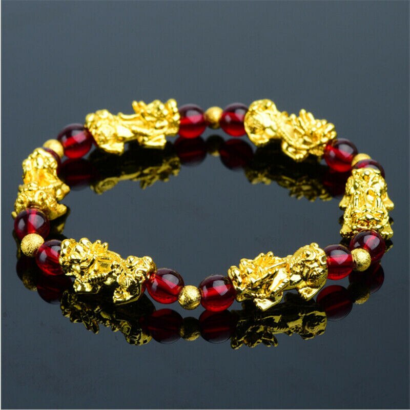 Pixiu porta ricchezza buona fortuna braccialetto cinese Fengshui bestia agata braccialetti con ciondoli gioielli braccialetti fortunati trasporto di goccia: 01