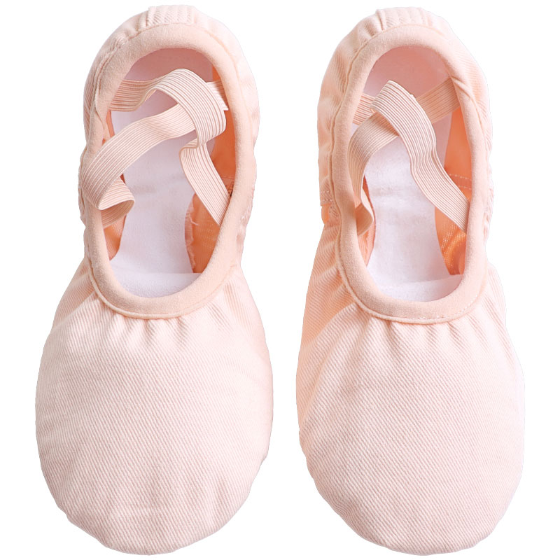 Zapatos de Ballet profesionales para mujer y niña, zapatillas de baile de bailarina con suela dividida suave, zapatillas de Ballet con empalme de malla de tela elástica
