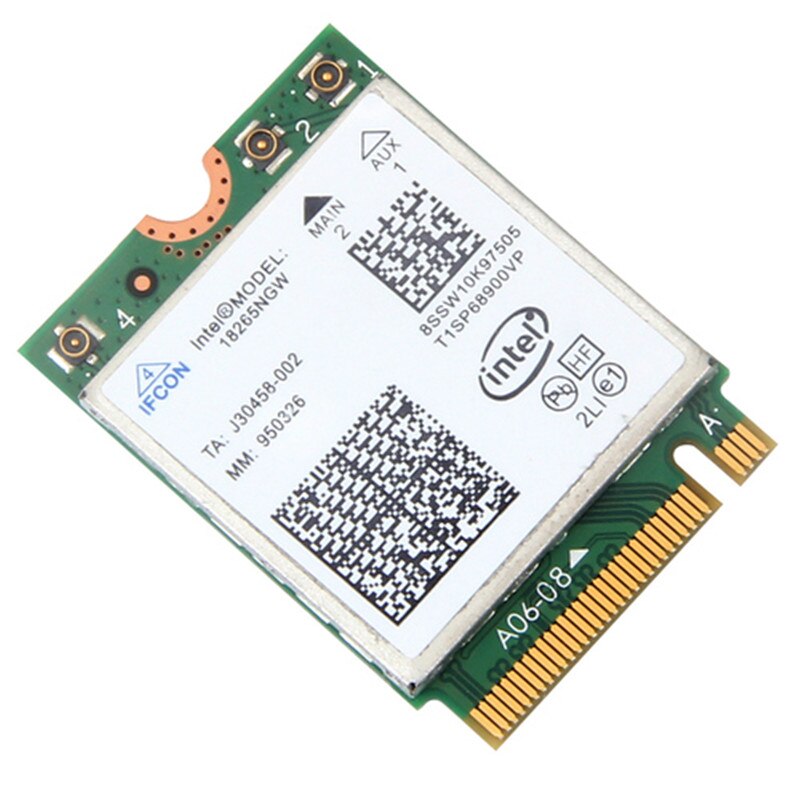 Wireless Wifi adapter Tri-Band Intel Wireless-AC 18265 with Intel 18265NGW Bluetooth 4.2 Dual Band 2.4GHz5GHz 867Mbps for Laptop