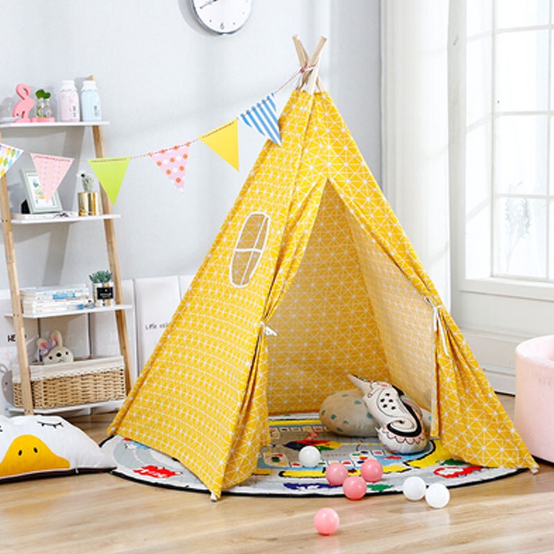 Portable 1.6M Kids Tent Play House For Children Tents Cabana Tipi Infantil Baby Kids Play Teepee Wigwam Castle Carpet Mats Toy: 5