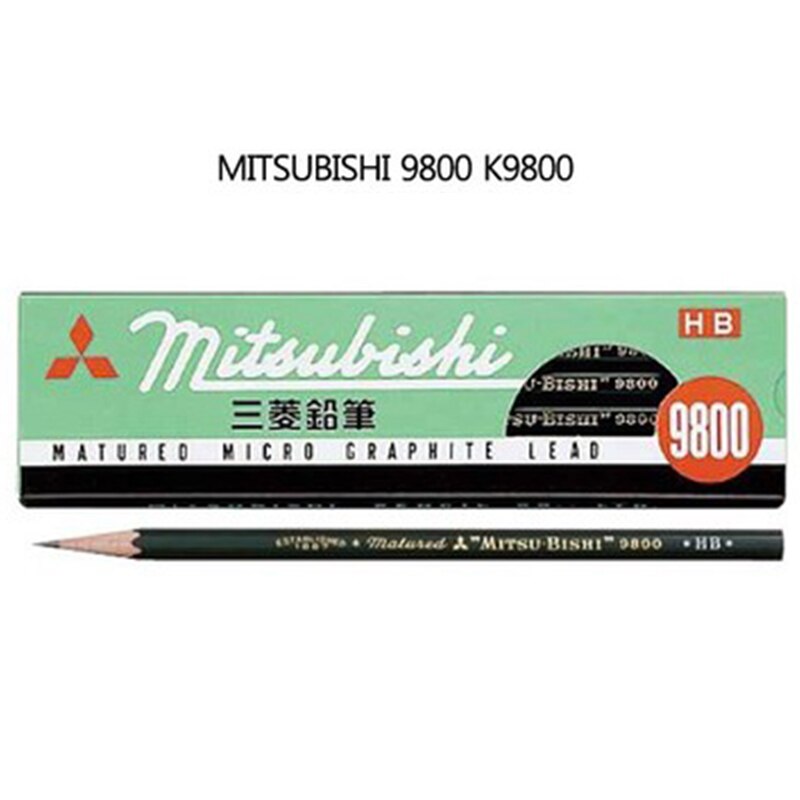 2 pièces UNI MITSUBISHI crayon 9800 Test carte dessin crayons Art croquis crayon