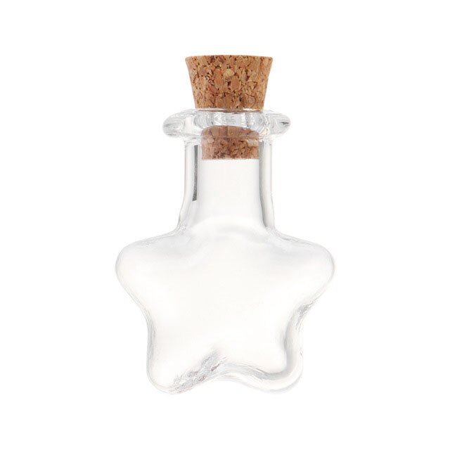 Mini frasco de vidro transparente, 50 peças amostra vazia garrafa dos desejos frascos de armazenamento vazio diy pingentes rolha decoração de casa rolha: Style 012