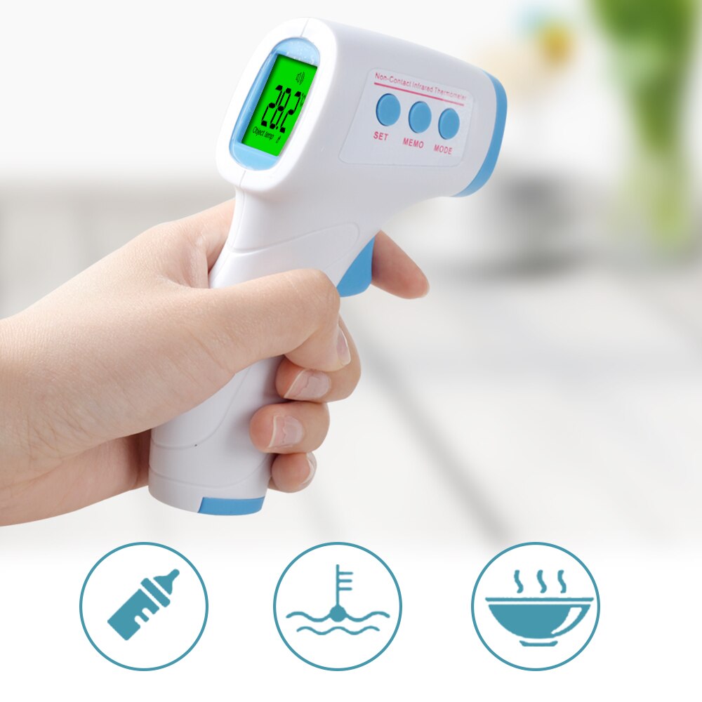 Infrarood Digitale Thermometer Voorhoofd Oor Lichaam Koorts Termometre Multifunctionele Contactloze Temperatuurmeting Apparaat: Default Title