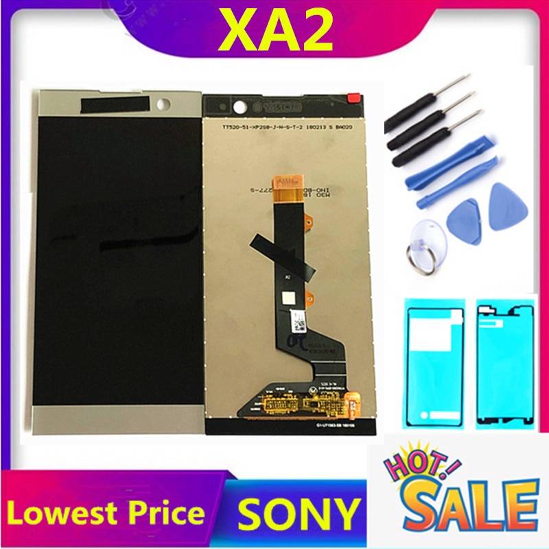 5.2 "Voor Sony Xperia XA2 Lcd Touch Screen Digitizer Vergadering Vervanging Voor Sony XA2 Lcd H4133 H4131 H4132