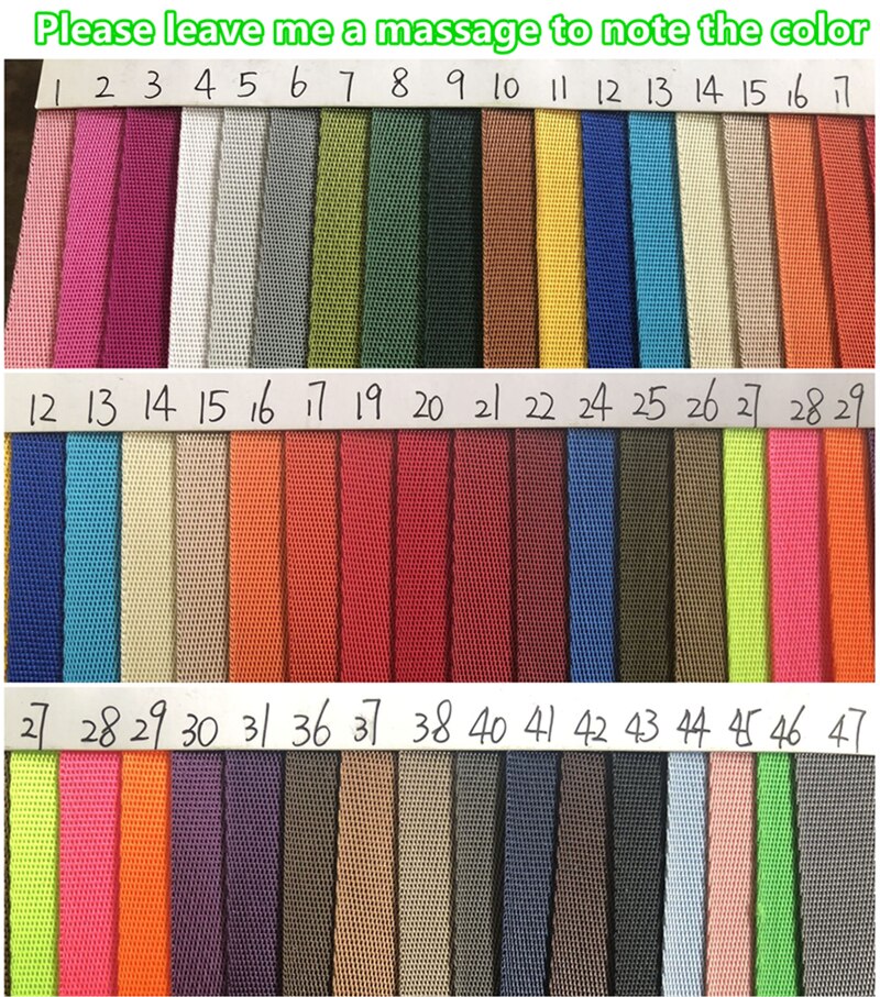 Fanreey – sangle en Nylon pour ceinture de sac de 20mm de large, 50 yards de 0.8mm d'épaisseur, matériel de bricolage, fournitures d'accessoires