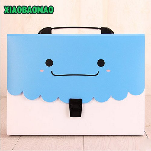 Cute student school Expanding Wallet Convenient Category Management folder square folders package shape Expanding Walle: 4