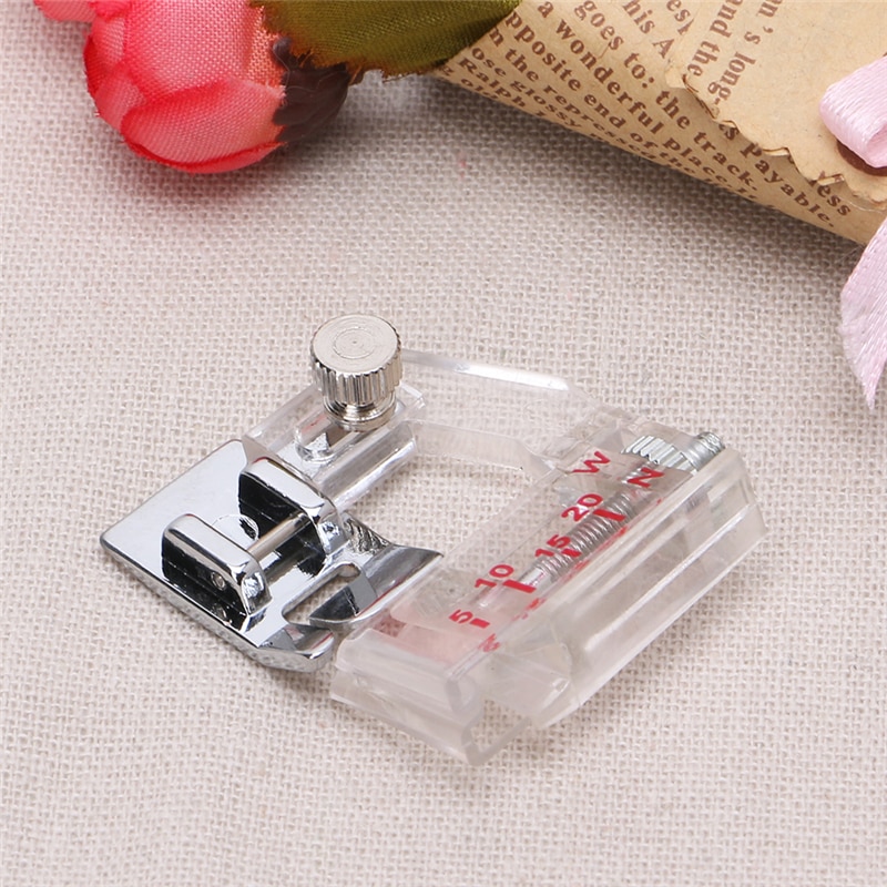 Snap-on Regolabile Bias Binding Binder Presser Piede Per Uso Domestico Macchina Da Cucire