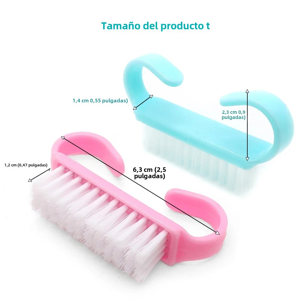 10/20/50/100 Stuks Handgreep Nagelborstel Vingernagel Scrub Schoonmaken Nagelborstels Cleaner Nail scrubber Bulk Voor Mannen Vrouwen JEARLYU