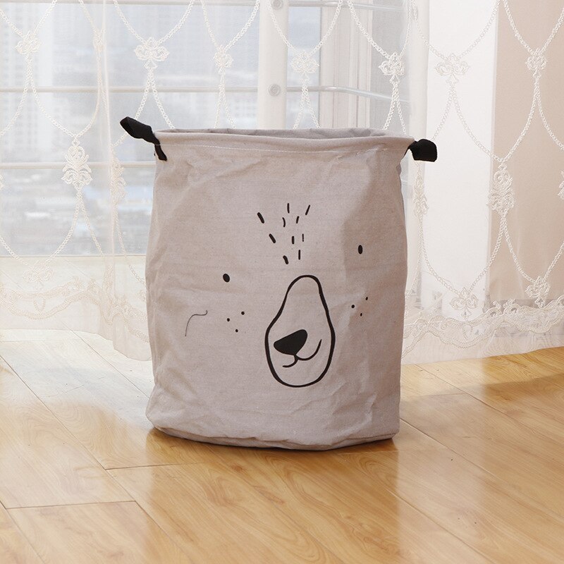 Baby Laundry Basket Foldable Toy Storage Bucket Picnic Dirty Clothes Basket Box Canvas Organizer Laundry Hamper: C