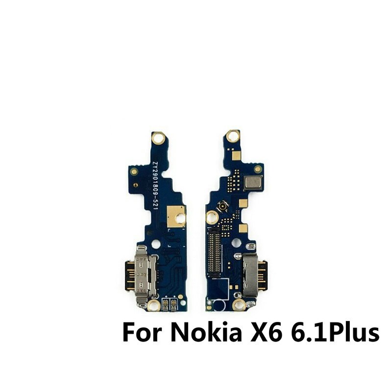 Carte de prise usb pour chargeur nokia 2 2.1 3 3.1 plus 5 5.1 6 6.1 7 7.1 plus 8, pièces de rechange pour module de port usb de charge: Pour nokia  x6 6.1 plus