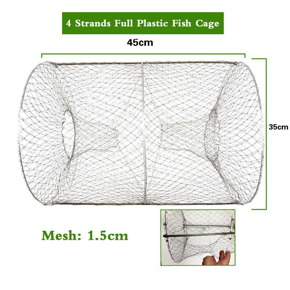 2-12 hål förstärkt automatiskt fiskenät räkbur nylon hopfällbart paraplyform krabba fiskfälla gjutnät gjutna viknät: D korgnät s