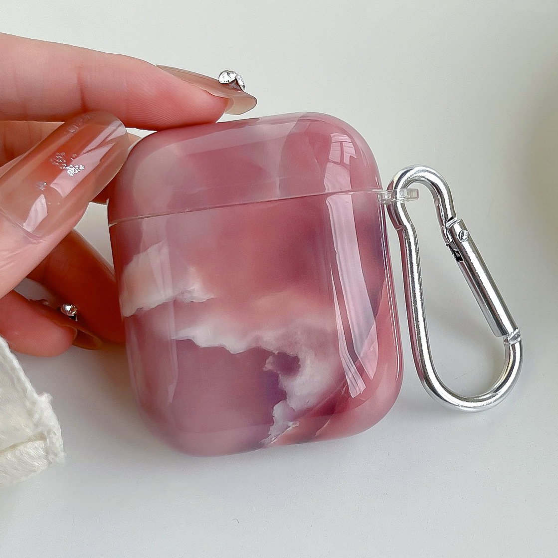 Draadloze Bluetooth-hoes voor AirPods1/2 AirPods3 AirPods pro en pro2 TPU-marmerkorrel oortelefoonhoes