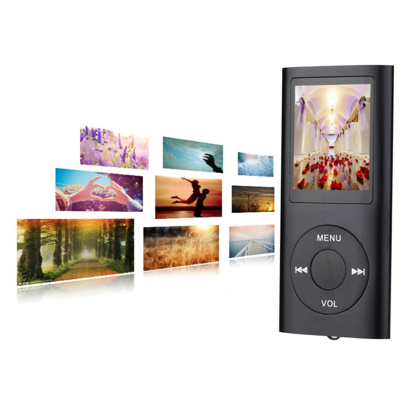 Reproductor de vídeo y música portátil de 1,8 pulgadas LCD MP3 MP4 de estilo IPod, Radio FM, uso estable para cargar Radio FM, música, deporte fotográfico en casa