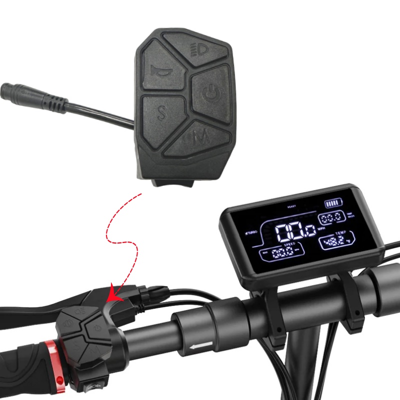 Electric Scooter 7in1 Switch Control Buttons For iScooter iX3 iX4 Smartgyro urban glide Scooter Control Switch Replacement Parts: Default Title