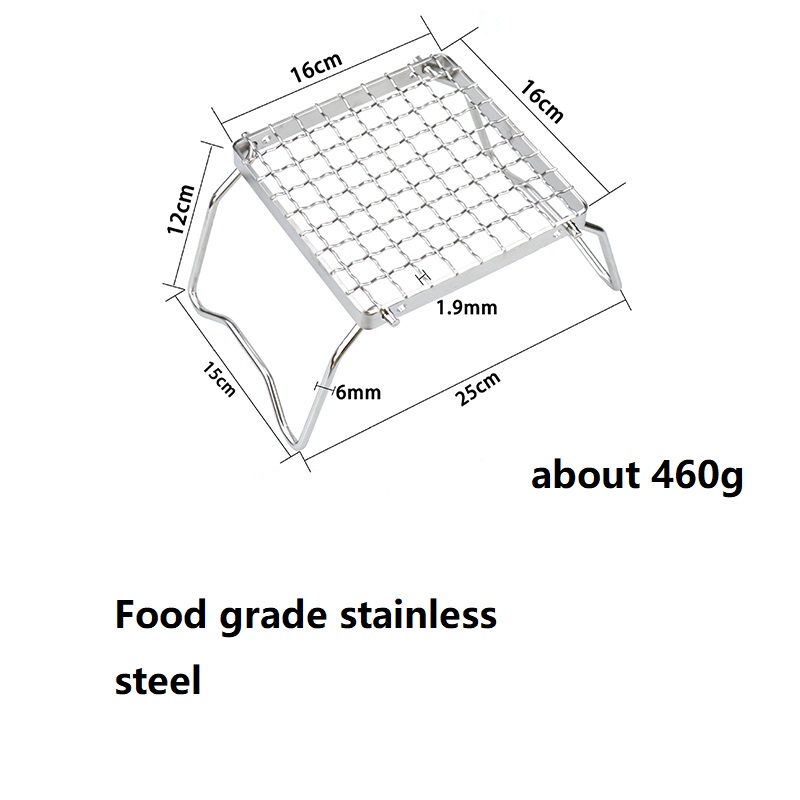 Portable mini stainless steel grill Barbecue rack: Blue