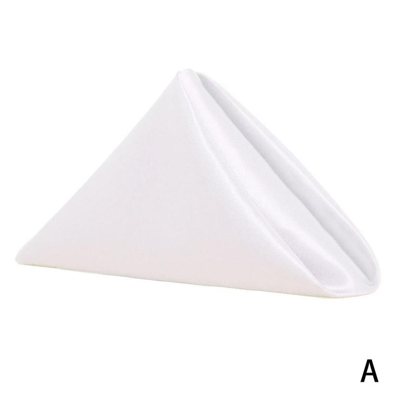 1pcs Cloth Napkins 12x12 Inches Polyester Table Napkins Restaurant Banquet Dinner Decoration Party Wedding Supplies Decor L2a4: white