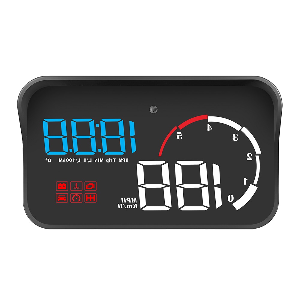 OBD2 Display Intelligent Alarm System Overspeed Warning Car Hud Display M10 A10 Car Multifunction Universal Windshield Projector