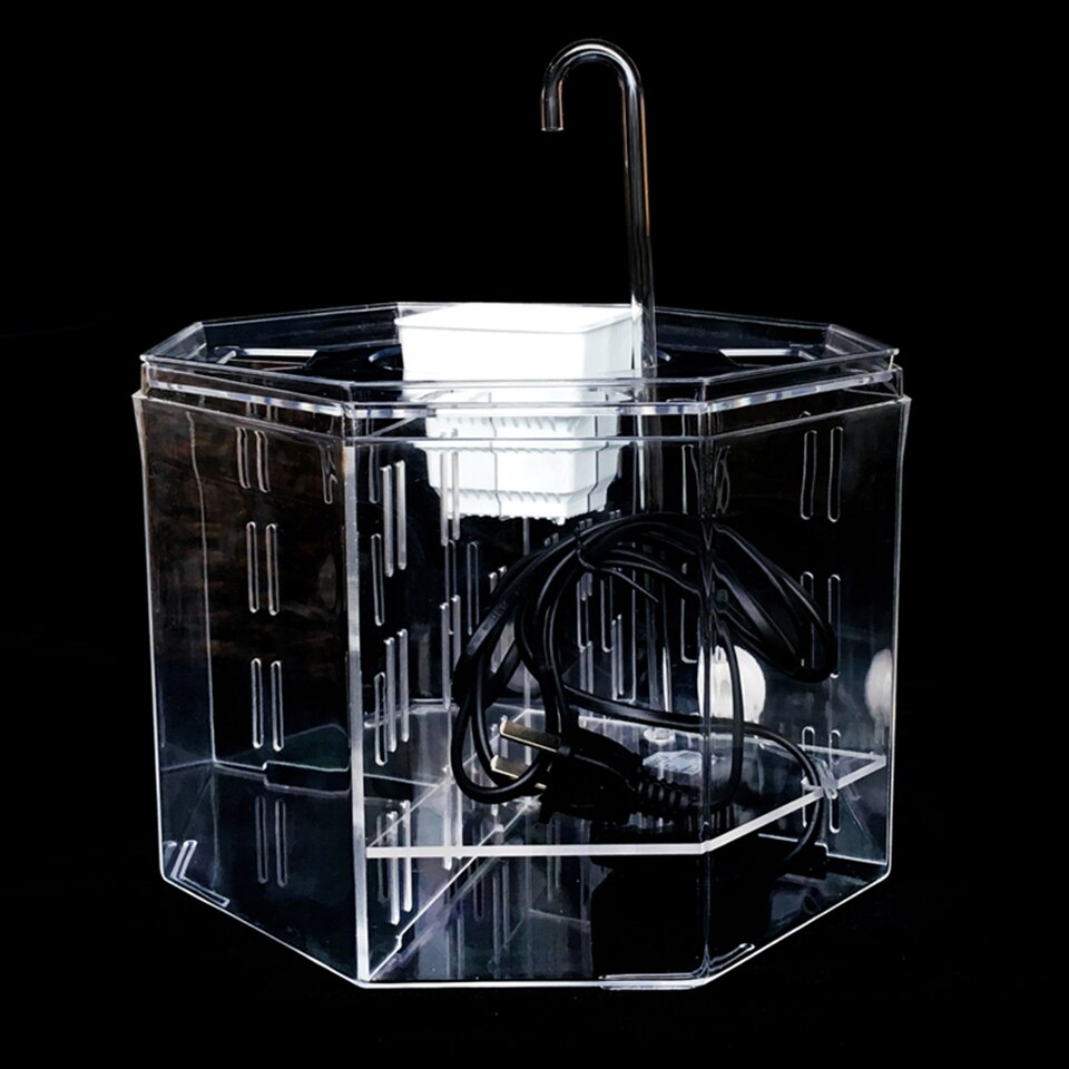 Betta-caja de aislamiento acrílica para acuario, decoración de oficina para acuario Ornamental: A