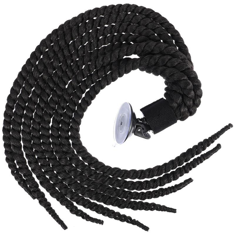 Casco de motocicleta para mujer, trenzas, peluca para cascos de moto: A