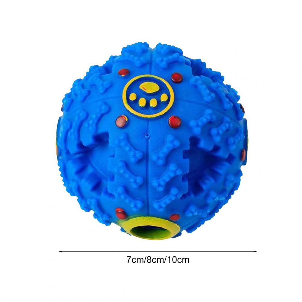Bola de golosina para perros, juguete para masticar Dental chirriante, alimentador interactivo para mascotas, bola para masticar para perros, dispensador de alimentos, juguete para moler dientes