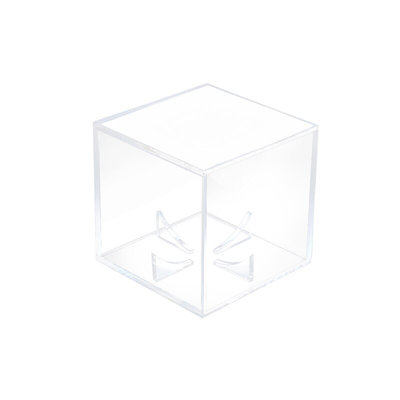 Baseball display case cube box holder clear acrylic - golf tennis ball transparent case acryl baseball box uv protection dust: Default Title