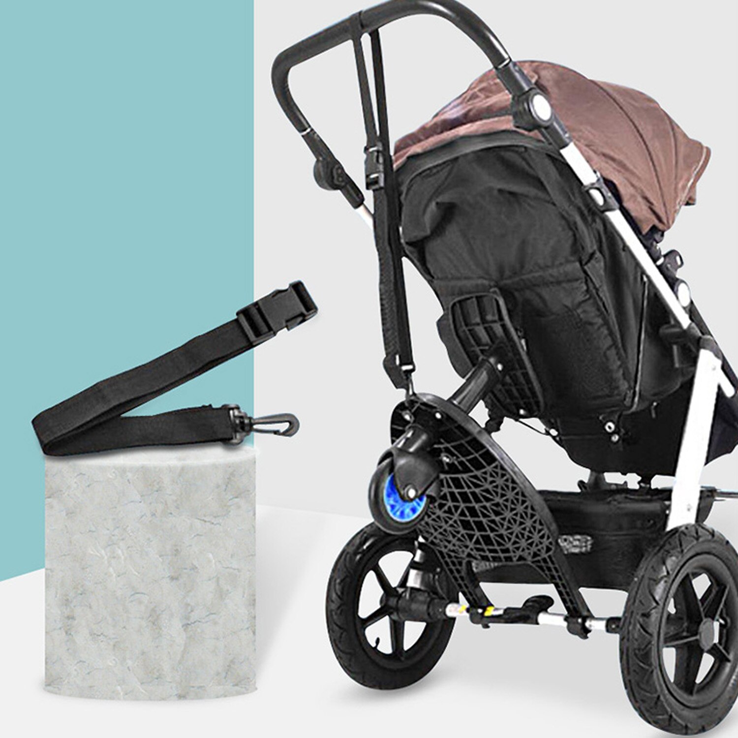 Adaptador de Pedal auxiliar para cochecito de bebé de , tablero con ruedas, Asiento desmontable para niños