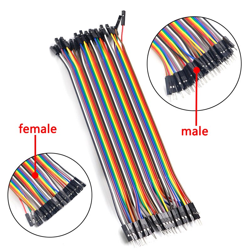 Dupont Lijn 10 cm/20 CM/30 CM Man op Man + Vrouw naar Man + Vrouw naar vrouwelijke Doorverbindingsdraad Dupont Kabel